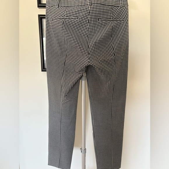 JCREW Black and White Gingham Cameron Pant, Size 0 - Picture 6 of 8